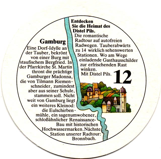 tauberbischofsheim tbb-bw distel entdecken II 12b (rund215-12 gamburg)